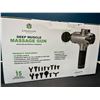 Image 2 : Lot of 1 Handheld Deep Tissue Massage Gun - Brand New!