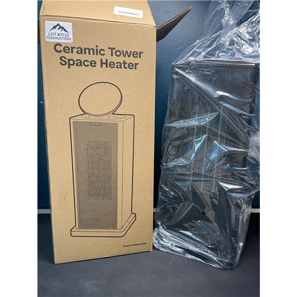 Lot of 1 Tall 1500W Oscillating Ceramic Tower Space Heater - Brand New! - 14 inch