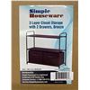 Image 1 : Lot of 1 Simple Houseware 3 Layer Closet Storage Organizer w/ 2 Drawers - Bronze