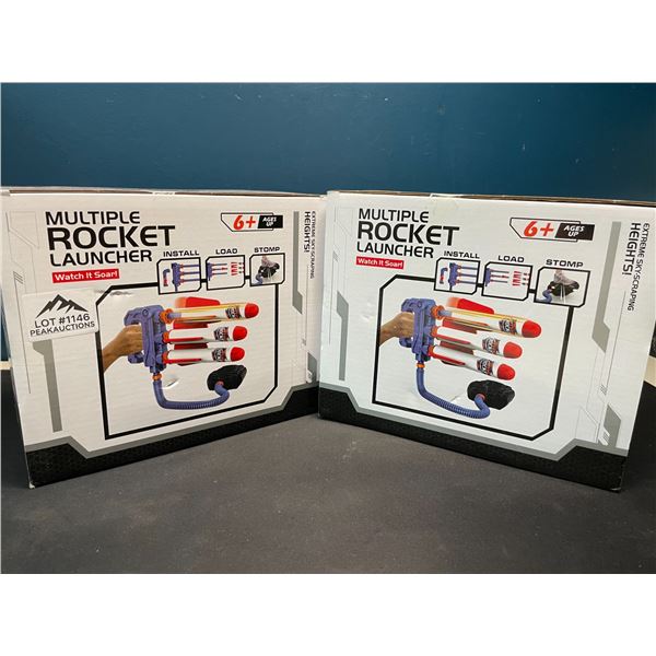 Lot of 2 Multiple Rocket Launcher Toys