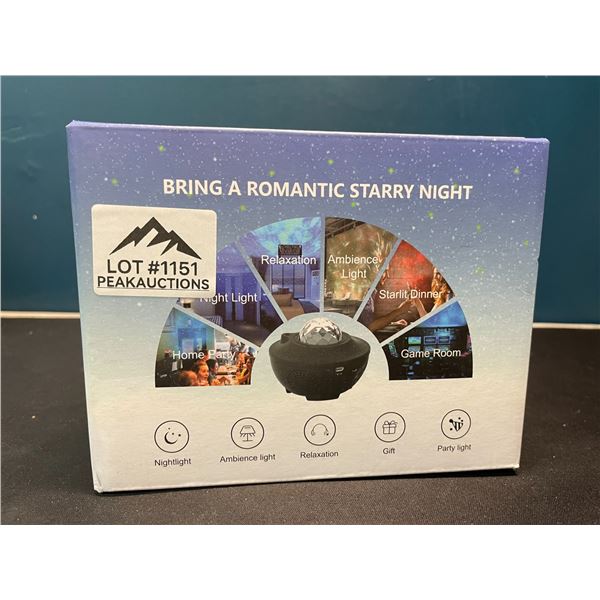 Lot of 1 Starry Night Star Galaxy Light Projector w/ Remote Control & App Control!