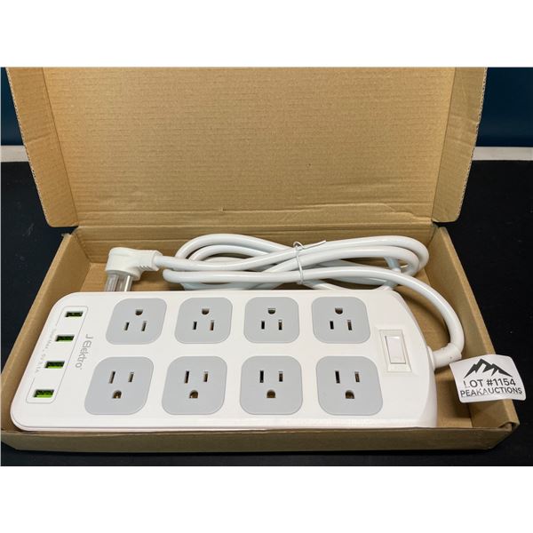 Lot of 1 Multi-Outlet Power Bar/Surge Protector w/ USB Charging Ports