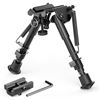 Image 1 : Lot of 2 Feyachi Carbon Fiber Tactical Rifle Bipods 6"-9" - Adjustable with Picatinny Adapter