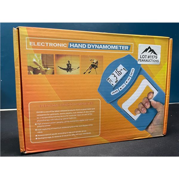 Lot of 1 Electronic Hand Dynamometer - Measures Grip Strength