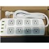 Image 1 : Lot of 1 Smart Multi-Outlet Power Bar Strip/Surge Protector w/ USB Charging Ports