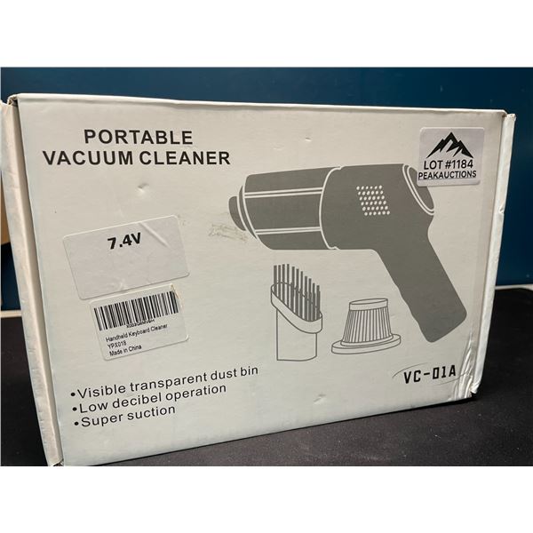 Lot of 1 Portable High Power Rechargeable Vacuum Cleaner