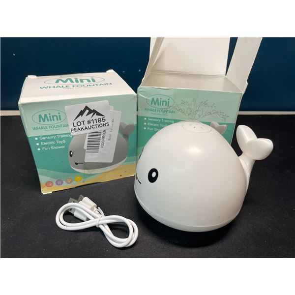 Lot of 2 Whale Fountain Sensory Toys