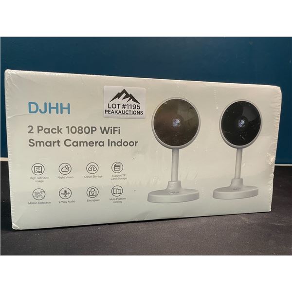 Lot of 1 2Pack of 1080P Wifi Smart Indoor Security Cameras - Brand New Sealed!