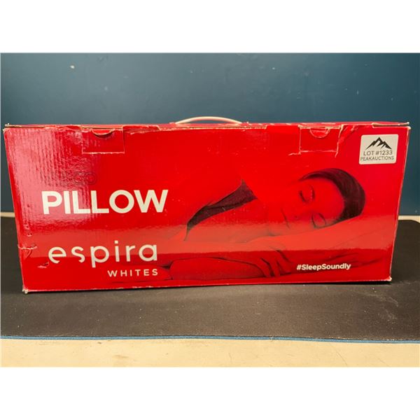 Lot of 1 Espira White Visco Aircomfort Pillow - Brand New!