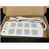 Image 1 : Lot of 1 Smart Multi-Outlet Power Bar Strip/Surge Protector w/ USB Charging Ports