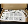 Image 1 : Lot of 1 Smart Multi-Outlet Power Bar Strip/Surge Protector w/ USB Charging Ports