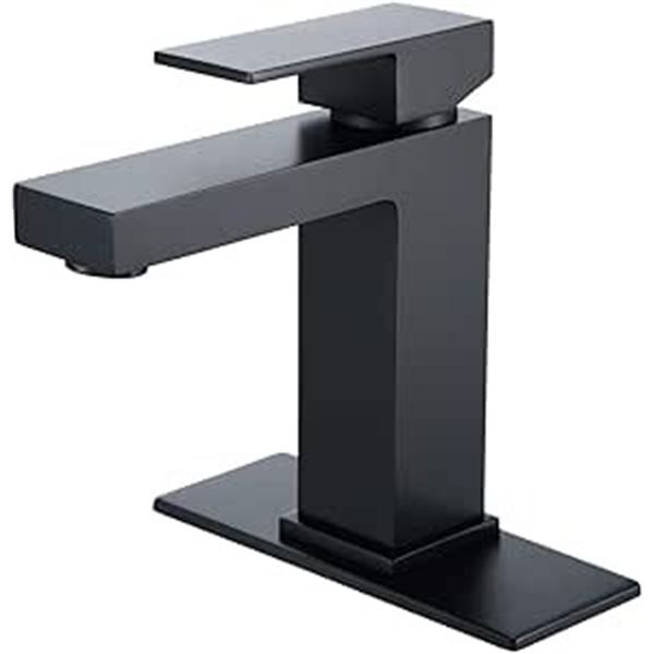 Lot of 1 Homili Modern Black Bathroom Sink Faucet - Single Handle - Brand New!
