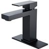 Image 1 : Lot of 1 Homili Modern Black Bathroom Sink Faucet - Single Handle - Brand New!