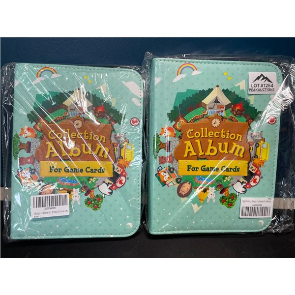 Lot of 2 Animal Crossing Inspired Leather Binders - For Storing NFC Cards or Amiibo Cards!