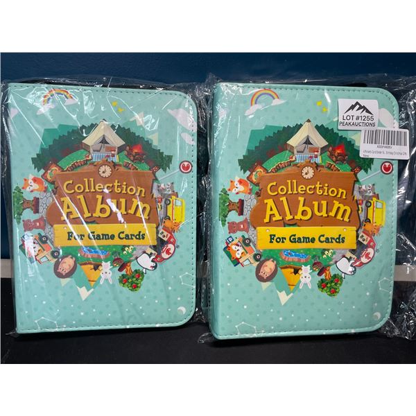 Lot of 2 Animal Crossing Inspired Leather Binders - For Storing NFC Cards or Amiibo Cards!