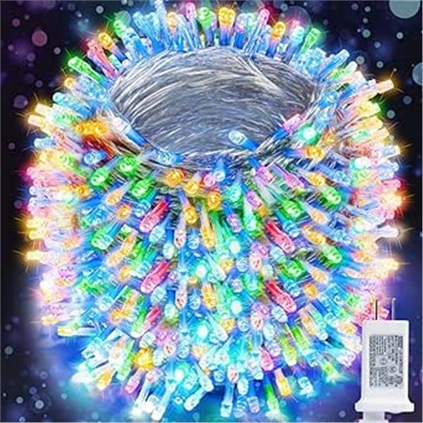 Lot of 1 Lomotech Christmas String Light Set - 330ft Long Length! - Multicolor