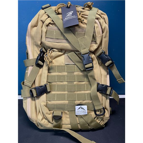 Lot of 1 Sharkmouth Tactical Backpack for Hunting, Camping, Outdoors, Fishing, Travel, etc.