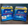 Image 1 : Lot of 2 Boxes of Crest 3D Whitestrips Teeth Whitening Kits - TwinPacks (2x28 strips per box)