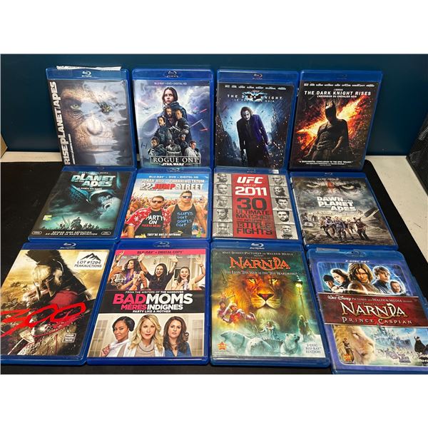 Lot of 12 Assorted Blu-Rays - Used
