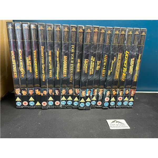Lot of 18 James Bond 007 DVD's - Used