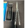 Image 2 : Lot of 2 Butterfly Stainless Steel Knives