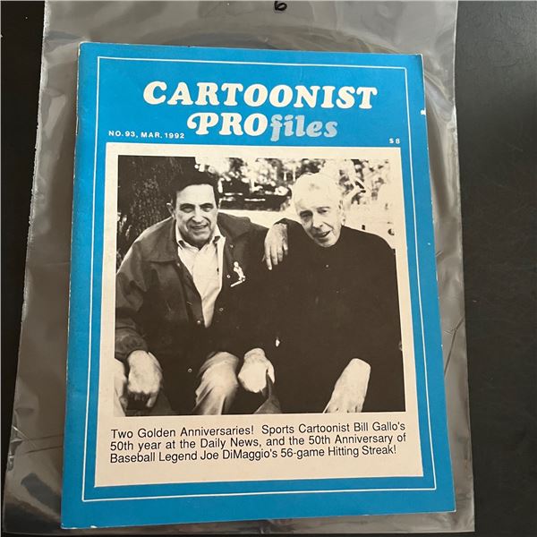 Cartoonist Profiles 93 Bill Gallo/Joe Dimaggio Cover