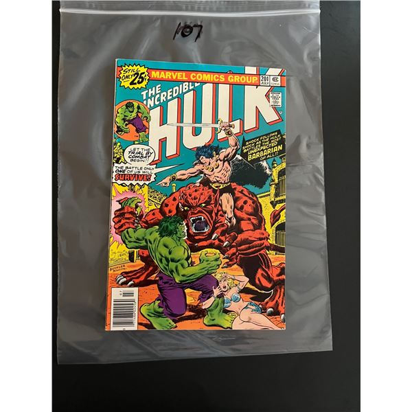 Incredible Hulk 201 Hulk vs. Conan-like barbarian