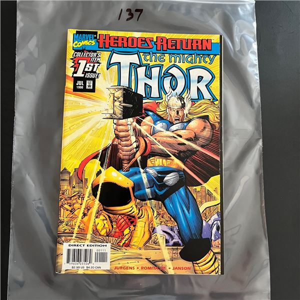 Mighty Thor 1 Heroes Return issue