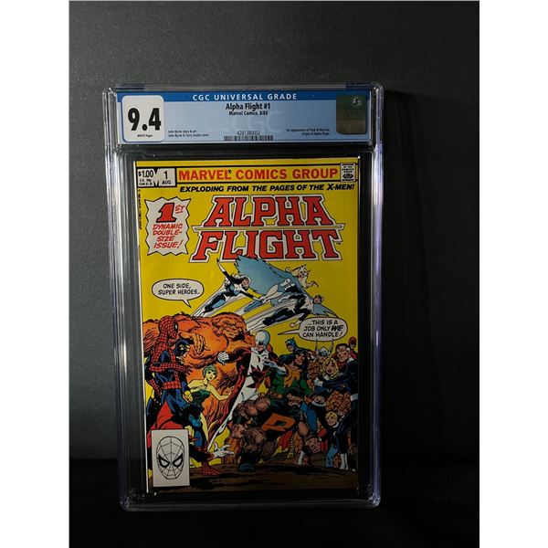 Alpha Flight 1 CGC 9.4 Key 1st apps