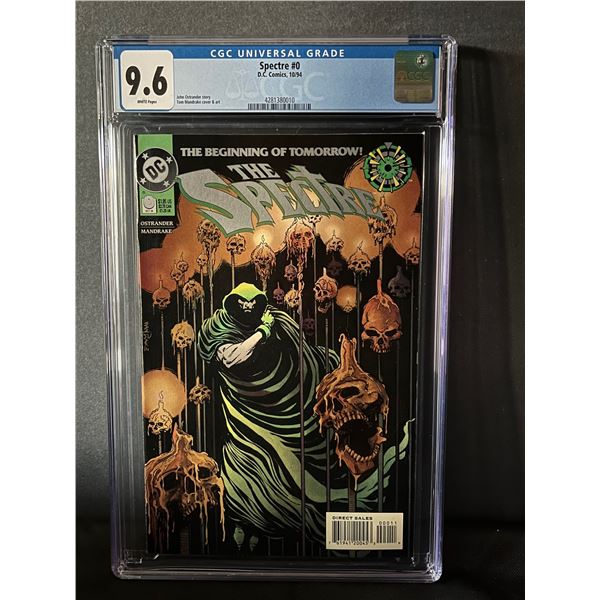Spectre 0 CGC 9.6 Skull Cover