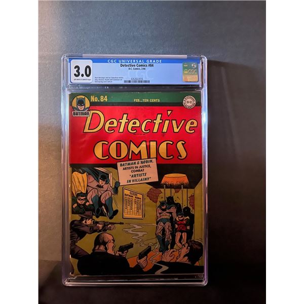 Detective Comics 84 CGC 3.0 Early Batman!