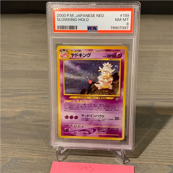 PSA 8 Japanese Slowking Holo Pokemon Card