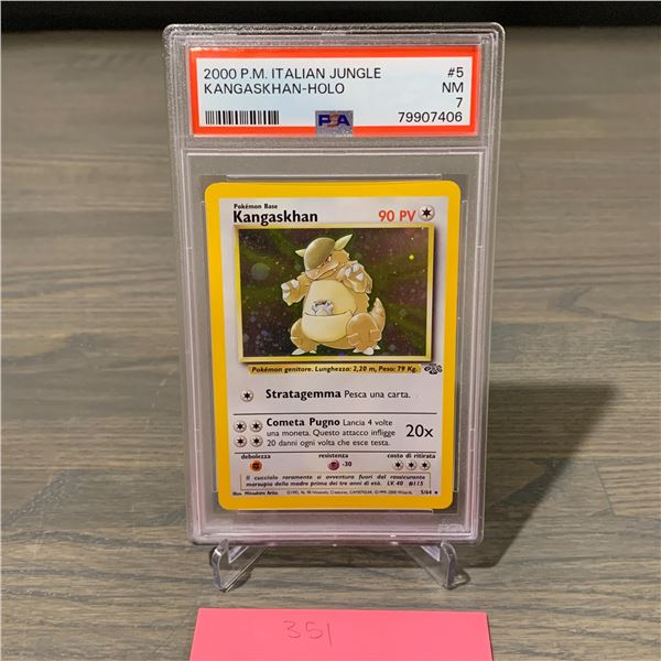 POP3 PSA 7 Italian Kangaskhan Holo Pokemon card