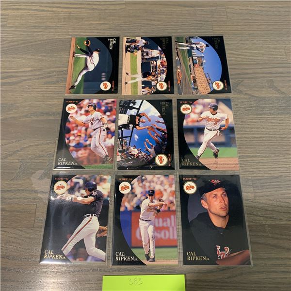 9 of 9 Cal Ripken Jr. Set Baseball Cards