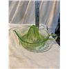 Image 3 : Large Vaseline Uranium Glass Juicer/Reamer