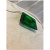 Image 2 : Vintage Mid Century Emerald Green Glass ASHTRAY Cigar Cigarette