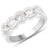 Image 1 : Bezel-Set Five-Diamond Celebration Ring 1.60 CTW