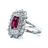 Image 2 : Rare Beauty - Unheated Ruby & Diamond Ring GIA