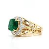 Image 2 : Zambian Emerald and Diamond Halo 3.15 Carats
