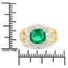 Image 7 : Zambian Emerald and Diamond Halo 3.15 Carats
