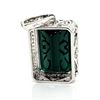 Image 8 : Blue-Green Tourmaline and Diamond Pendant, 32.44 CT