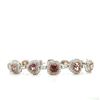Image 1 : ONE OF A KIND Pink and White Diamond Bracelet GIA
