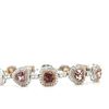 Image 2 : ONE OF A KIND Pink and White Diamond Bracelet GIA