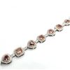 Image 3 : ONE OF A KIND Pink and White Diamond Bracelet GIA