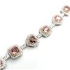 Image 6 : ONE OF A KIND Pink and White Diamond Bracelet GIA