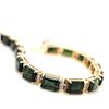 Image 3 : Green Tourmaline and Diamond Bracelet