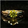 Image 1 : Vibrant Yellow Diamond Solitaire Ring