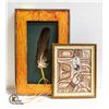 Image 1 : BUNDLE OF 3 INDIGENOUS & LEATHER THEMED PICTURES