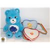 Image 1 : CARE BEAR W 2 NEW CARE BEAR PURSES