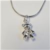 Image 1 : BZ1697-182 SILVER BEAR 16" NECKLACE